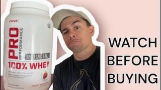 Honest Review  GNC’s 100 Whey Protein Powder Creamy Strawberry [upl. by Danieu]