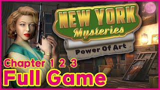 New York Mysteries 5 Power of Art 1 2 3 Full Walkthrough [upl. by Sutphin]