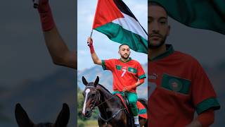 Hakim Ziyech 🇲🇦 ❤️ 🇵🇸 حكيم زياشhakimziyech ziyech morocco palestine maroc المغرب فلسطين زياش [upl. by Enaej]