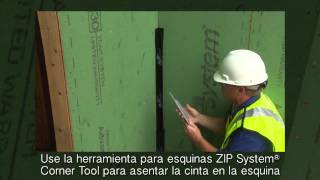 Cinta las esquinas internas con ZIP System™ tape [upl. by Saunders]