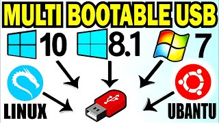 Create Multi OS Bootable Pen drive  Windows 10 Windows 11 and Linux all OS in One Pen drive [upl. by Warfeld]