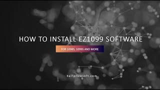 How to install ez1099 software [upl. by Nowyt]