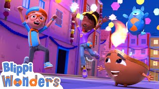 Blippi Learns About Diwali  Blippi Wonders Educational Videos for Kids [upl. by Nisay]