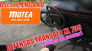 Así me engañó MOTEA con mi último pedido Motando DEFENSAS E ILUMINACIÓN a la TRANSALP XL 750 [upl. by Agnot254]