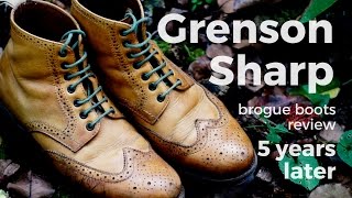 Grenson Sharp brogue boots review  5 years later [upl. by Emmett]