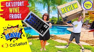 Wine Fridge Giveaway  CaLefort Wine Fridge Review  Best Way to Store Wine  Wine Refrigerator [upl. by Cuttie]