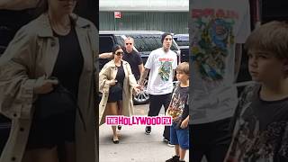 Kourtney Kardashian Travis Barker amp Reign Disick Enjoy Family Lunch Together In New York NY [upl. by Lanos346]