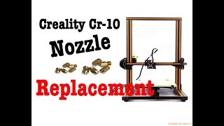 Creality Cr10cr10S Nozzle Replacement [upl. by Ecinnaj892]