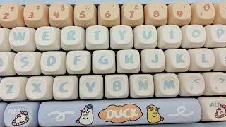 Hi 👋 Welcome to enjoy ZMX Cute Duck Keyboard Keycaps MOA Profile [upl. by Tawsha822]