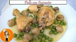 🍗 Pollo con Guisantes  Receta de Cocina en Familia [upl. by Luwana]