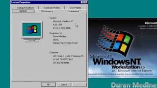 OS Tour Windows NT 40 Workstation SP6a [upl. by Garlan]