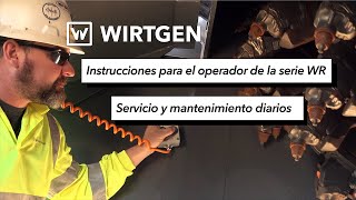 Instrucciones para operadores de la serie WR Mantenimiento diario [upl. by Buzz]