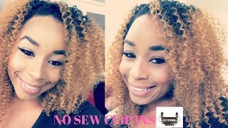 How To Make No Sew Clip In Hair Extensions [upl. by Aelahs]