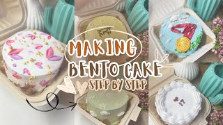 Making Bento cake  requested video  my style  bentocake smallbusiness bento cake [upl. by Yeltsew]