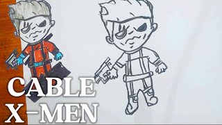 Draw Cable Like a Pro XMen Comic Book Art amp Sketching Tutorial [upl. by Osmo]