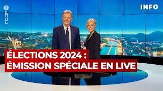 Elections 2024  émission spéciale les résultats se dessinent  RTBF Info [upl. by Arriaes]