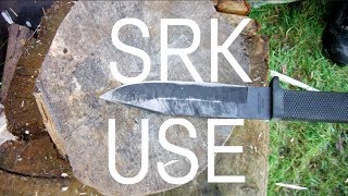 Cold Steel SRK Use [upl. by Ahsillek]