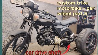 modified infinity 150cc trike motorcycle  car wheels  custom trike motorbike part 5 [upl. by Caye]