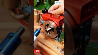 22cc Mini Doublecylinder Fourstroke Engine Model viralvideo engine tractor [upl. by Zigrang]