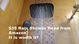 How To Remove A Shower Head And Install A Rain Shower Head with High Pressure Handheld Spray [upl. by Gunter]