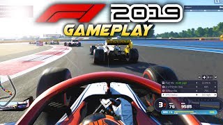 F1 2019 Exclusive Gameplay Race at FRANCE with Kimi Räikkönen F1 2019 Game Alfa Romeo [upl. by Hank]