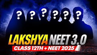 LAUNCHING Lakshya NEET 30 For Class 12th NEET 🚀  NEET 2025 [upl. by Renmus533]