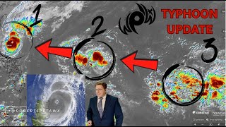 Cat 4 Typhoon Marce near landfall and several other storms to watch westpacwx Yinxing Update [upl. by Eyde]