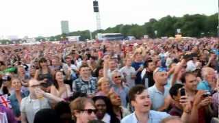 Mo Farah 5000m final in Hyde Park [upl. by Aserehs]