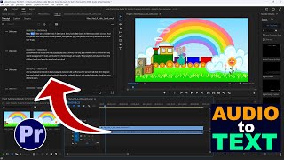 Auto Transcribe Audio To Text in Premiere Pro 2023  Audio to Text Generate [upl. by Ahsinna]