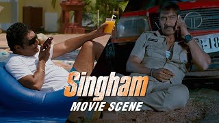 Dhamakedar Dialogues Ajay Devgn Faces Jaykant Shikres Wrath in Singham [upl. by Ocir338]