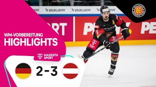 Österreich  Slowakei  Highlights Deutschland Cup 2023  MAGENTA SPORT [upl. by Anirahs]