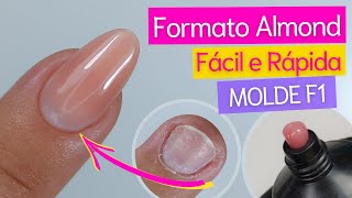 Unha Almond no Molde F1 com Polygel [upl. by Shaeffer]