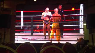 Muay Thai Fight Josh Pickthall VS Yi Long quotShaolin Monkquot [upl. by Hgielsa841]