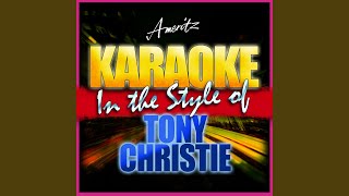 Avenues and Alleyways In the Style of Tony Christie Karaoke Version [upl. by Yffat843]