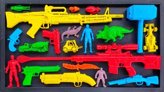 Membersihkan Nerf Ak47 Assault Rifle Shotgun Sniper Rifle Glock Pistol M16 Nerf gun [upl. by Goodman]