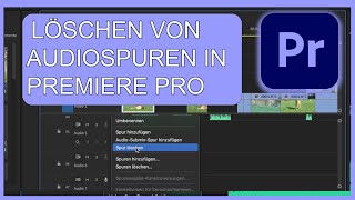 LÖSCHEN VON AUDIOSPUREN IN PREMIERE PRO [upl. by Karp]