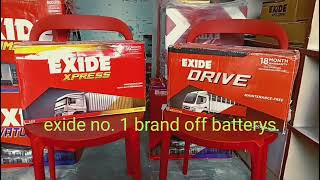 Exide xp1000 va Exide drive 100l कोन्सा बैटरी बेहतर है ट्रक के लिए watch full review video [upl. by Toffey172]