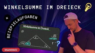 Winkelsumme im Dreieck  🔺 Fehlende Winkel im Dreieck finden 🔻 Winkelpaare [upl. by Ayenat]