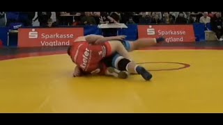 20240323 Deutsche Meisterschaft Greco Nikita Ovsjanikov vs Alexi Kavtaraze RSC Eiche Sandhofen [upl. by Kauffman]