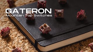 Gateron Mountain Top Switches Sound Test  BEST Gaming Switch [upl. by Noryd]