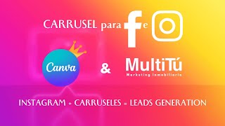 Canva PRO para campañas de CARRUSEL en FB e IG [upl. by Leonsis]