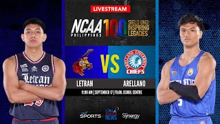 Letran vs Arellano Men’s Basketball  NCAA Season 100  Replay [upl. by Addy]