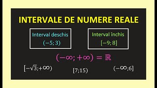 INTERVALE DE NUMERE REALE MATEMATICA CLASA 8 AXA INFINIT MARGINIT NEMARGINIT INCHIS DESCHIS EN 2025 [upl. by Notreve]