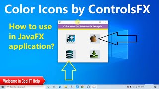 Awesome Color Icons by Controlsfx  How to use color icons in JavaFX Application [upl. by Eeslek681]