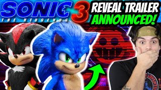 New Sonic Movie 3 Reveal Trailer Officially Announced amp Jim Carrey Returning As Dr Eggman [upl. by Nyhagen]