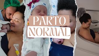 RELATO DE PARTO NORMAL  CENAS DO MOMENTO DO PARTO [upl. by Ruamaj]