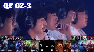 HLE vs BLG  Game 3  Quarter Final LoL Worlds 2024  Hanwha Life vs Bilibili Gaming G3 full [upl. by Loise]