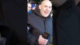 Scenes at Full Time as Oldham Athletic Fan celebrate winning away at Chesterfield oafc awaydays [upl. by Buckingham]