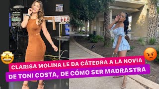 😱 MOLINA le da cátedra de cómo ser una buena madrastra a la novia de TONI COSTA 🫣 [upl. by Avilys]