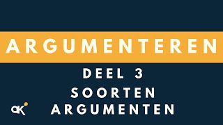 Argumenteren soorten argumenten 34 [upl. by Coppock]